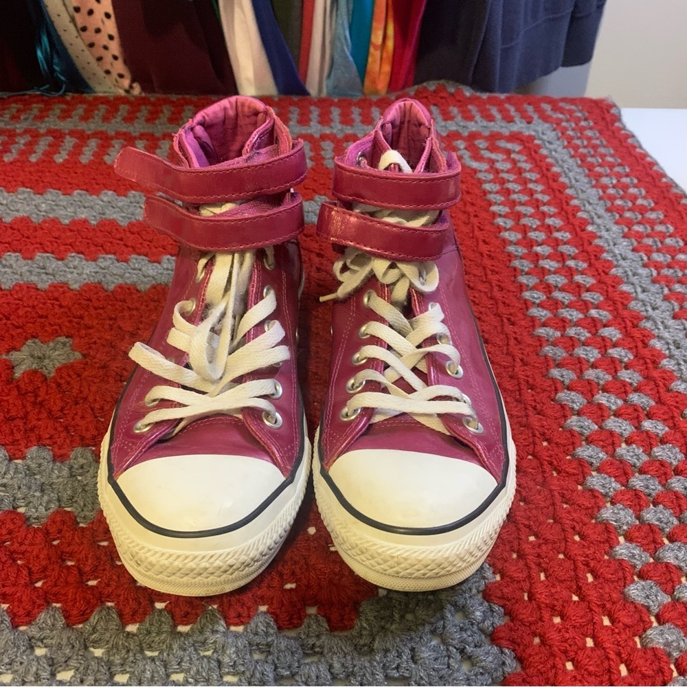 Converse Shiny Metallic Purple Mens 7.5